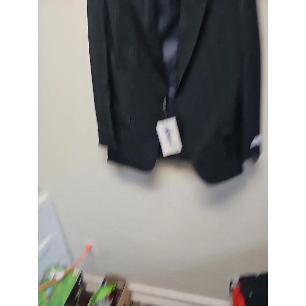 Haband Duke Jacket Sport Coat Blazer 40R Blue Pinstripe New - Picture 2 of 7